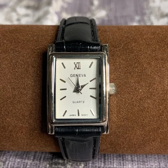 Geneva Quartz Small Rectangle Watch - Picture 2 of 9